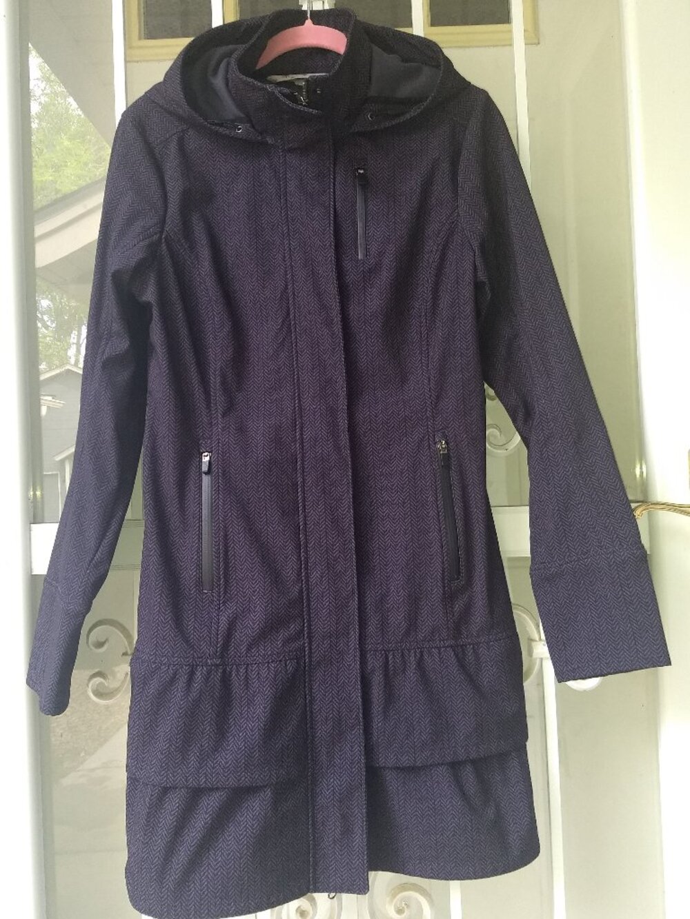 Athleta Shelter Cove Hooded Rain Coat.